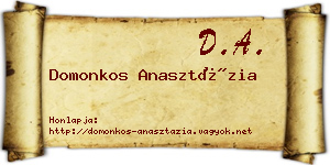Domonkos Anasztázia névjegykártya